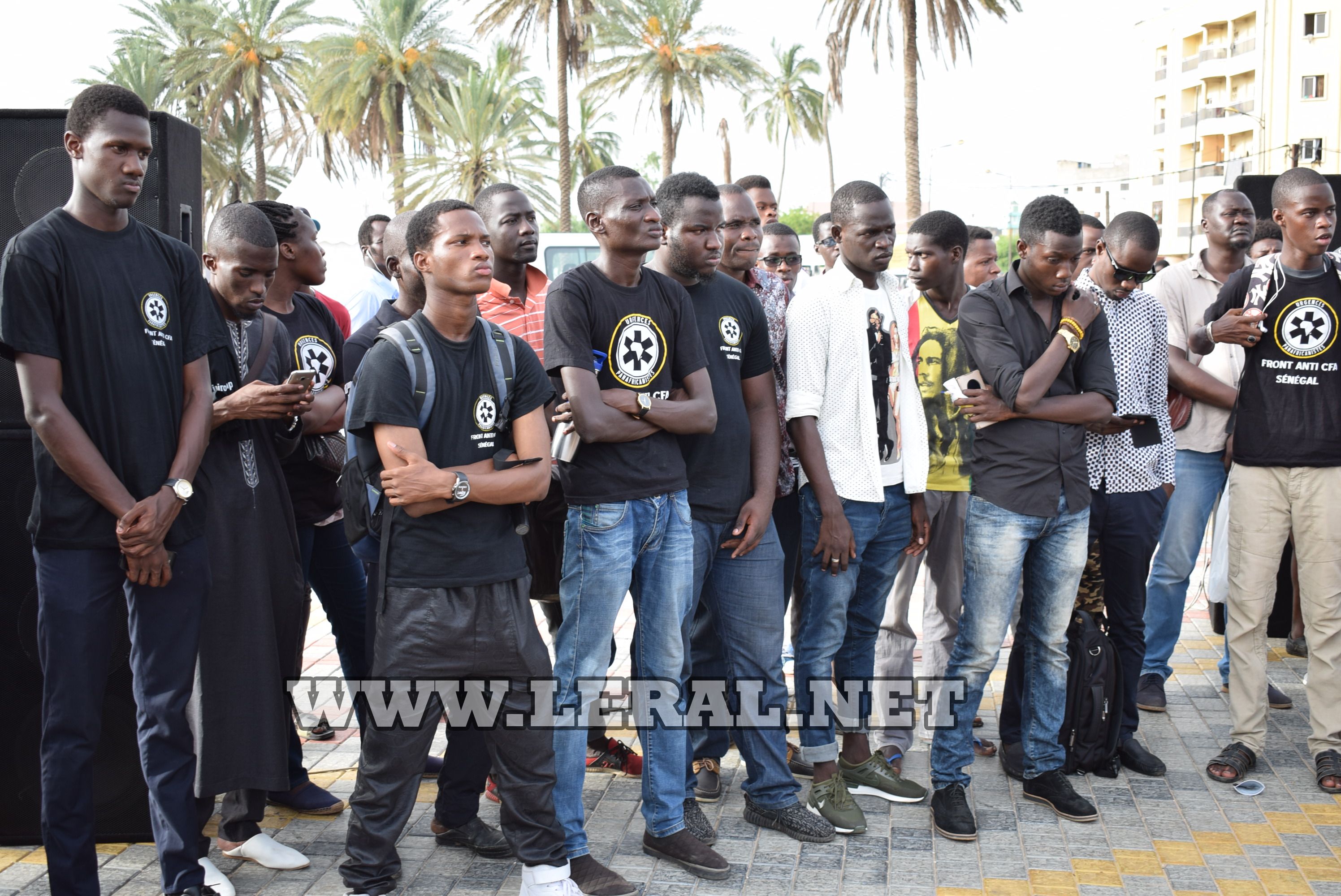 Les images du sit-in du front-Anti CFA à la place de Nation