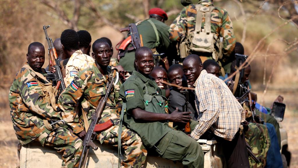 Des rebelles au Soudan du sud en janvier 2014.