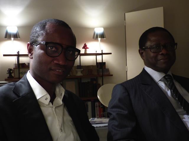 Ibrahima Thiam (à gauche) vient de démissionner du Bokk Gis Gis le parti fondé par Pape Diop (à droite) et dont il dirigeait la fédération en France