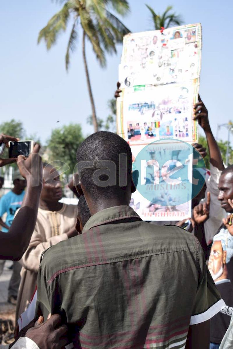 (13 Photos) Marche de soutien de la communauté musulmane du Sénégal au peuple de Birmanie à la Place de l'obélisque