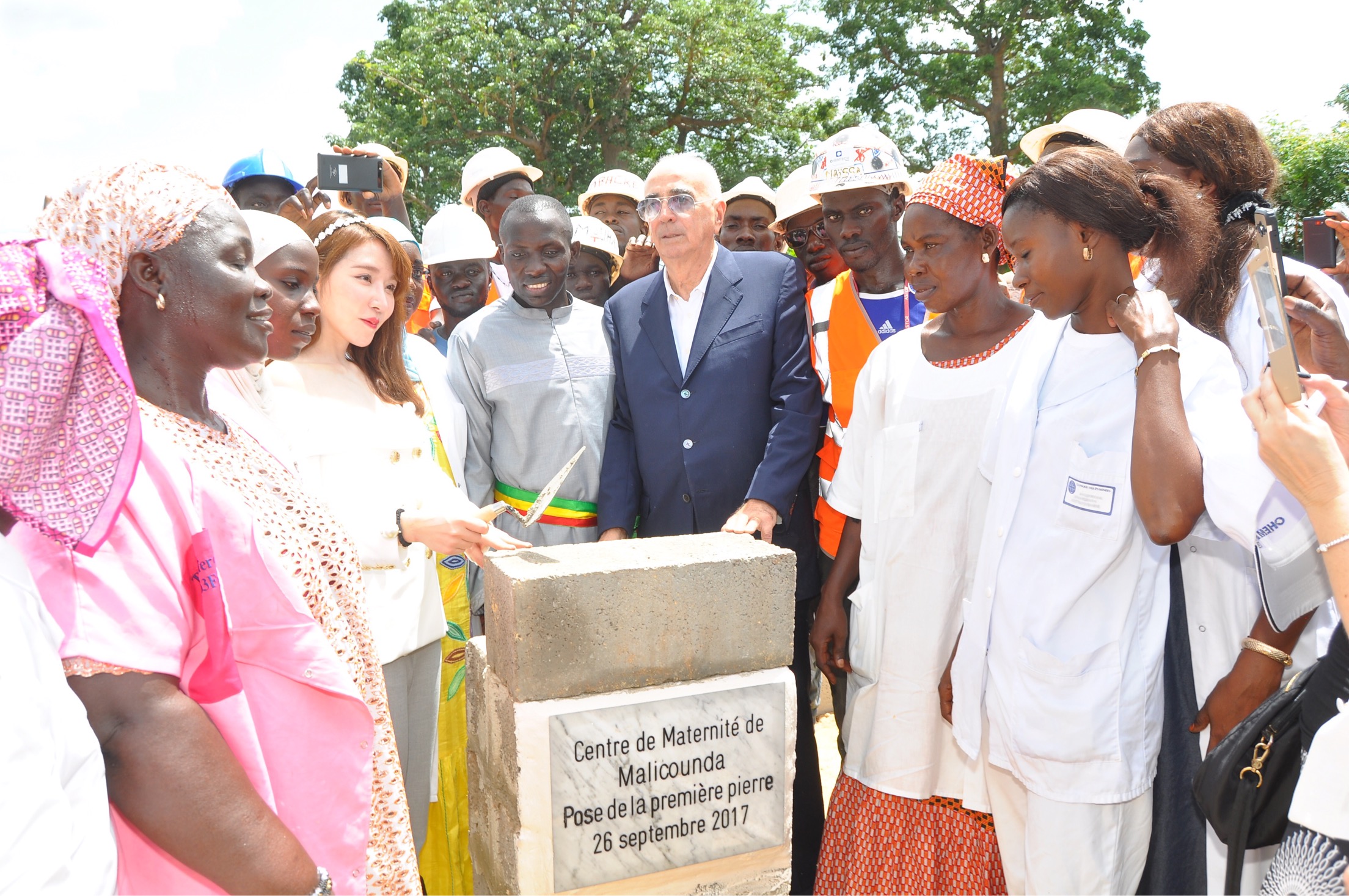 Malicounda: Le Maire et le groupe Solaris ont posé la première pierre de la nouvelle maternité