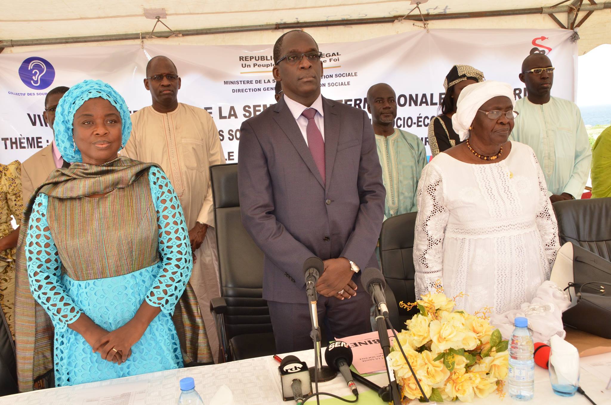Images: Abdoulaye Diouf Sarr à la célébration de la 20e édition de la Semaine internationale des sourds