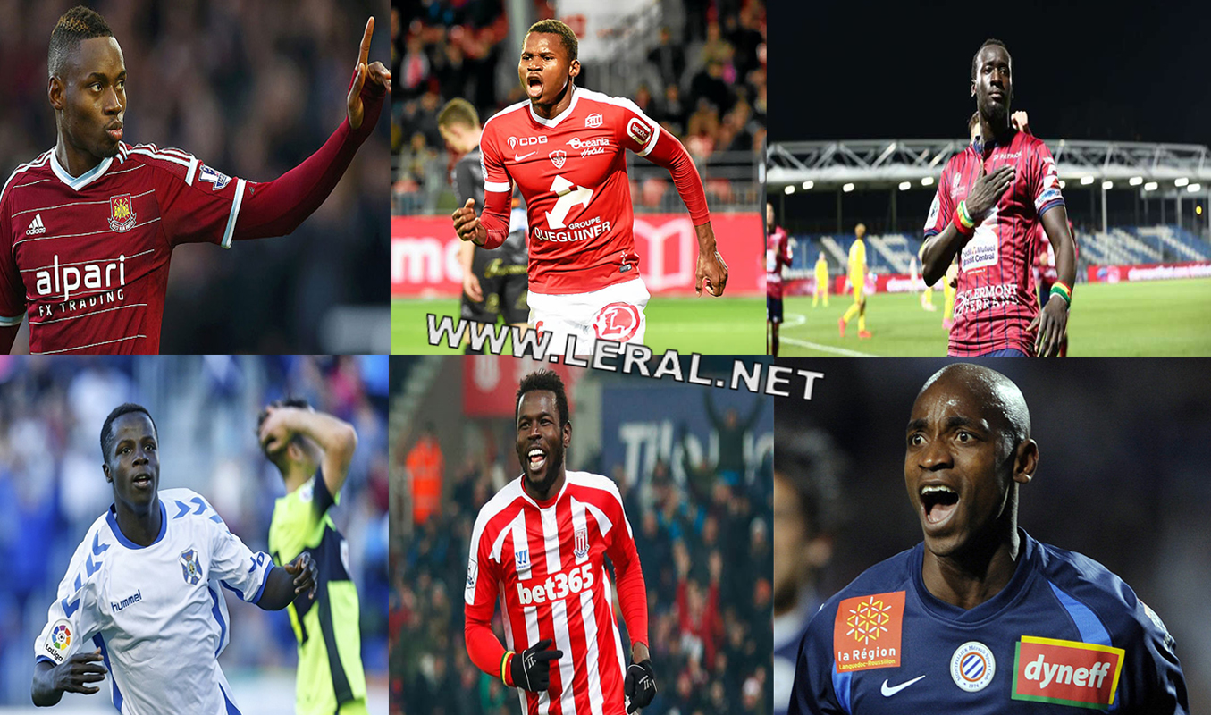 Echo des "Lions" d’Europe : Diafra Sakho, Mame Birame Diouf, Famara Diédhiou, Amath Ndiaye, Souleymane Camara et Habib Diallo buteurs