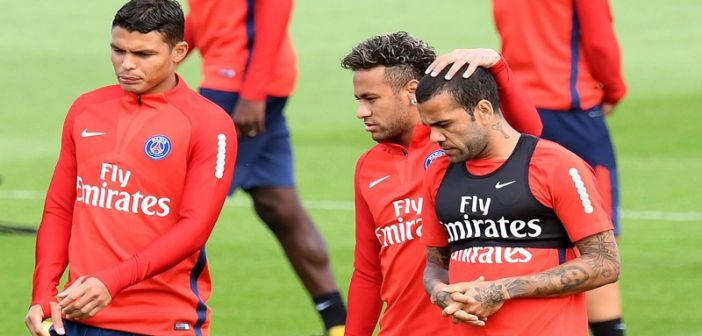Psg: Neymar, Dani Alves, Silva et Cavani absents à l’entraînement
