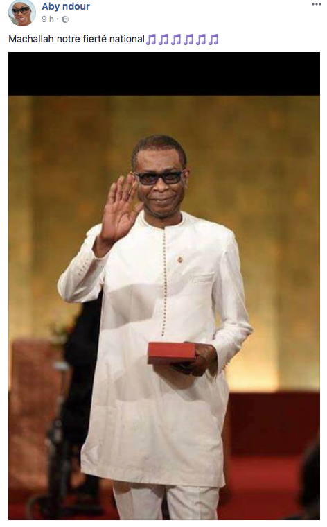 Aby Ndour sur le Prix Praemium Imperiale : "Youssou Ndour est notre fierté nationale"