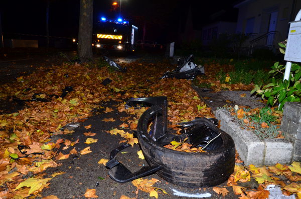 LUXEMBOURG: Un mort et un blessé après une sortie de route (Photos)