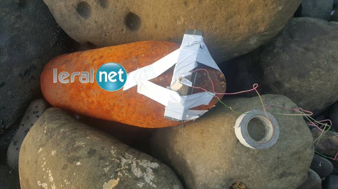 Photos : Découverte d’un obus de 400 kg en face de l’Ambassade du Mali, sur la Corniche Ouest