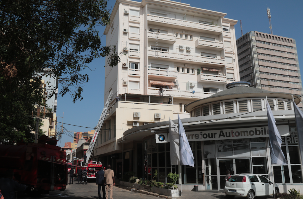 Incendie dans un immeuble du centre-ville de Dakar : Le bilan fait état d’un mort et de deux asphyxiés