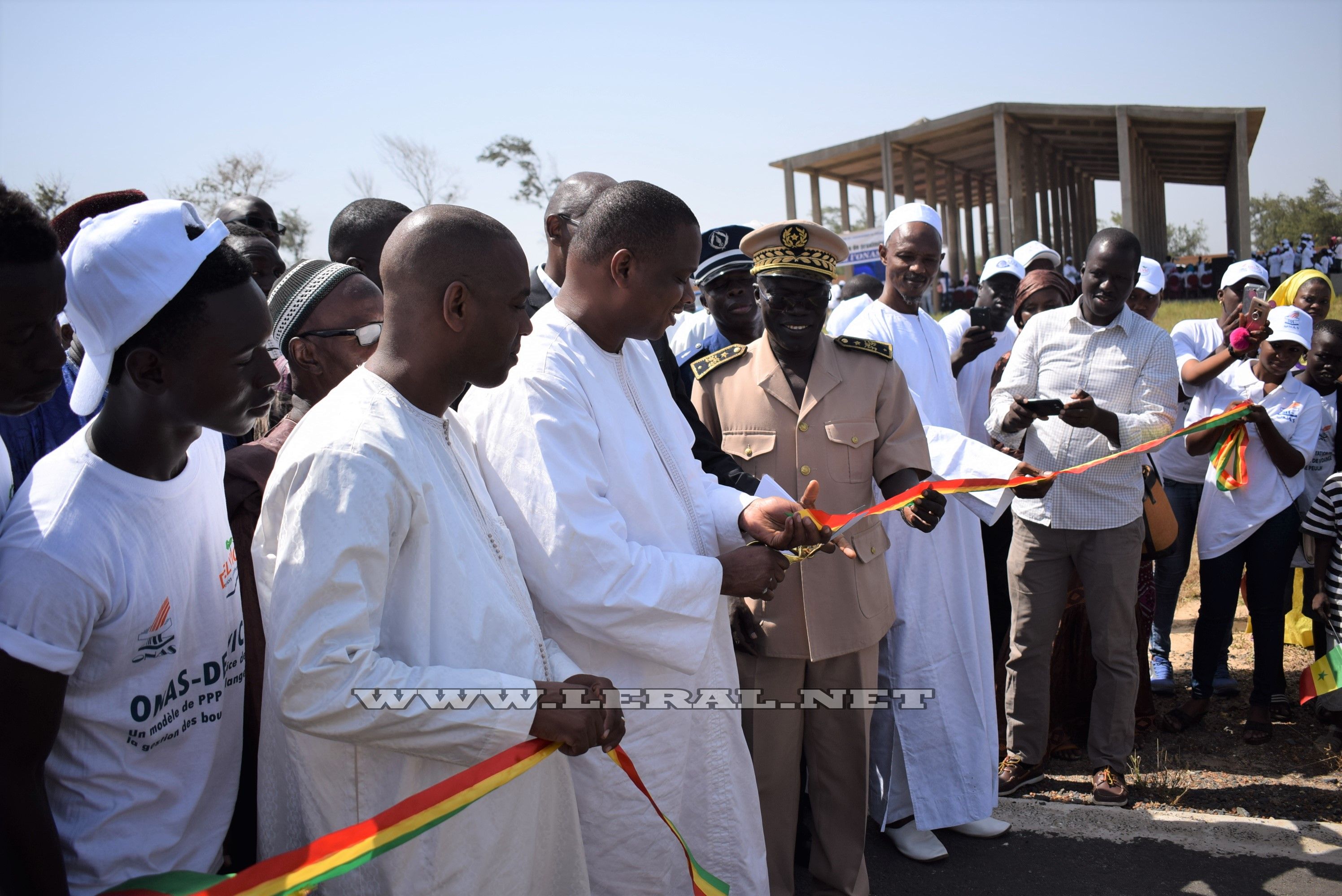 Photos-Tivaouane Peulh : Inauguration d'une station de traitement des boues de vidange par le Directeur général de l'ONAS