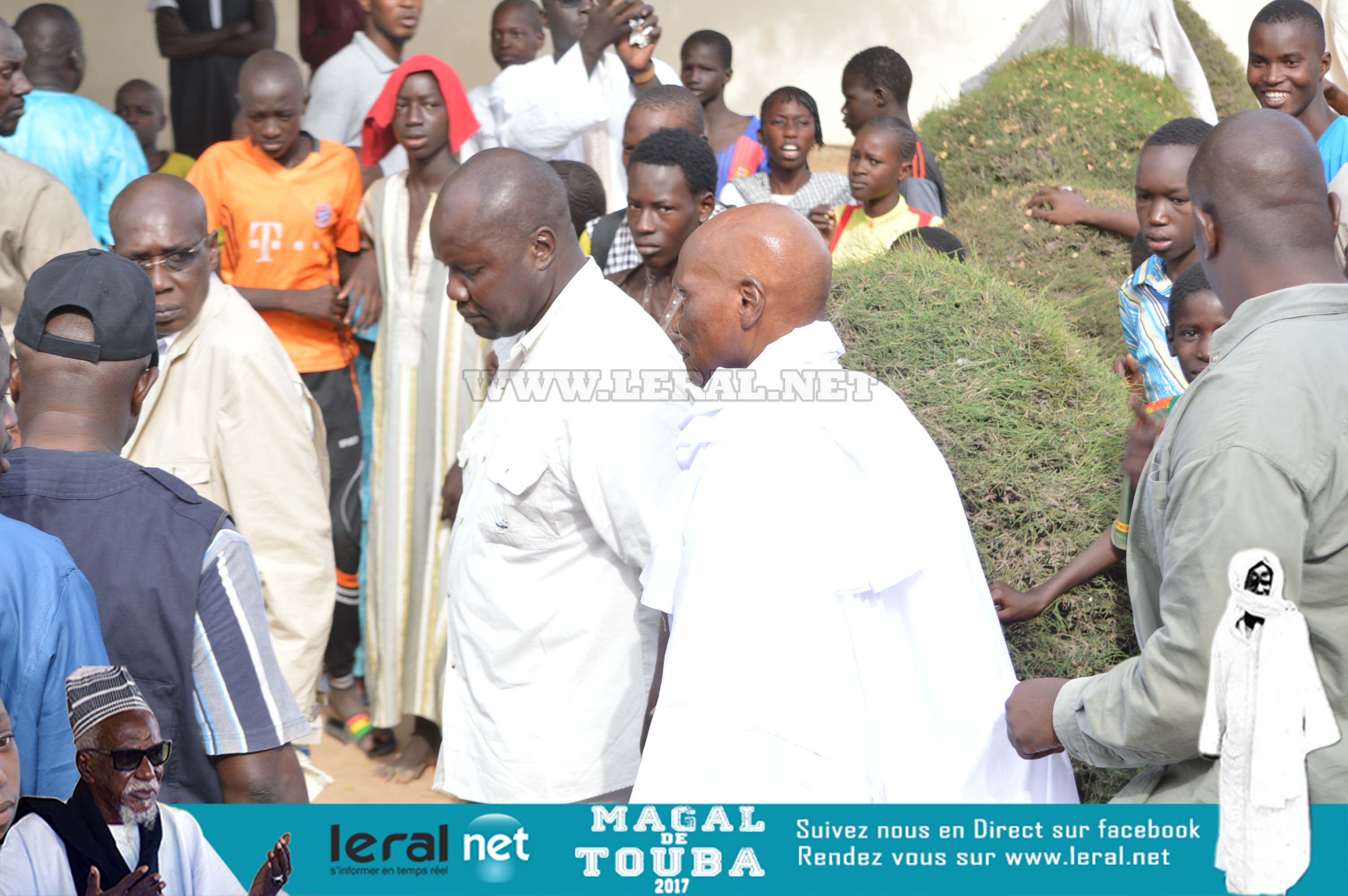 Magal Touba 2017: Images de la visite de l'ex-président Abdoulaye Wade