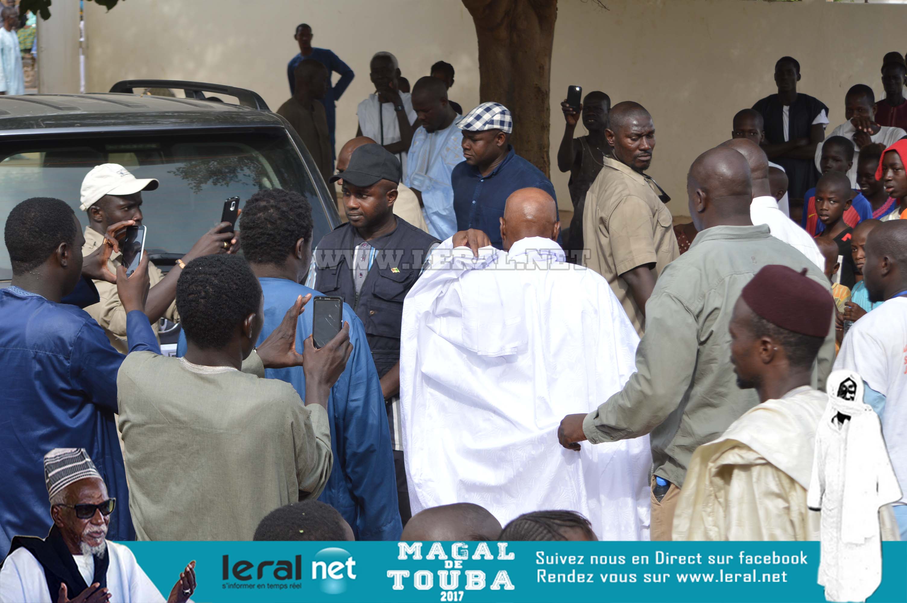 Magal Touba 2017: Images de la visite de l'ex-président Abdoulaye Wade