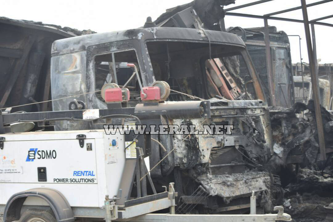 Images- Constatez les dégâts causés par l'incendie au Pakk Lambaye
