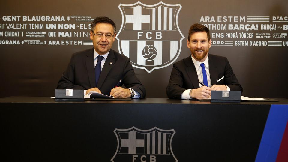 Messi prolonge et le Barça fixe une clause de départ ... de 700M€