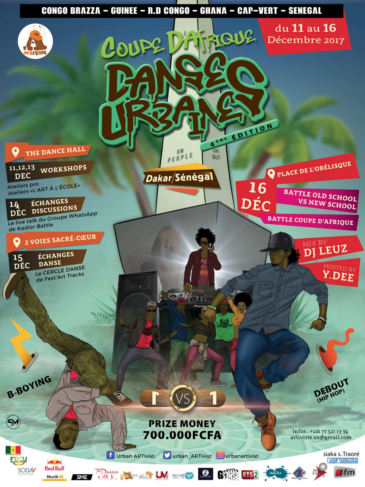 Communiqué de presse de la Coupe d'Afrique de Danses Urbaines