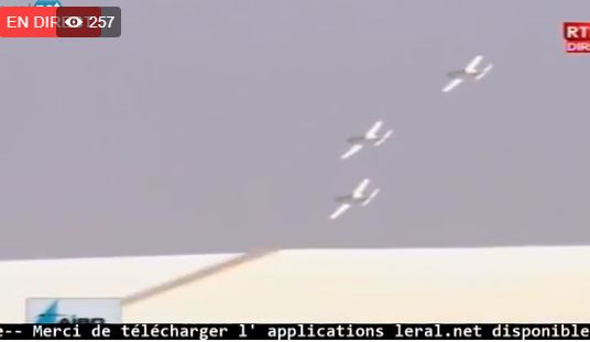Arrêt sur images- Démonstration spectaculaire de l’Armée de l’air à l’AIDB