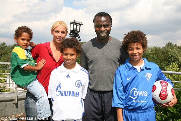 Souleymane Sané avec sa femme, et ses fils  Sidi, Regina, Leroy, Souleymane and Kim Sane -