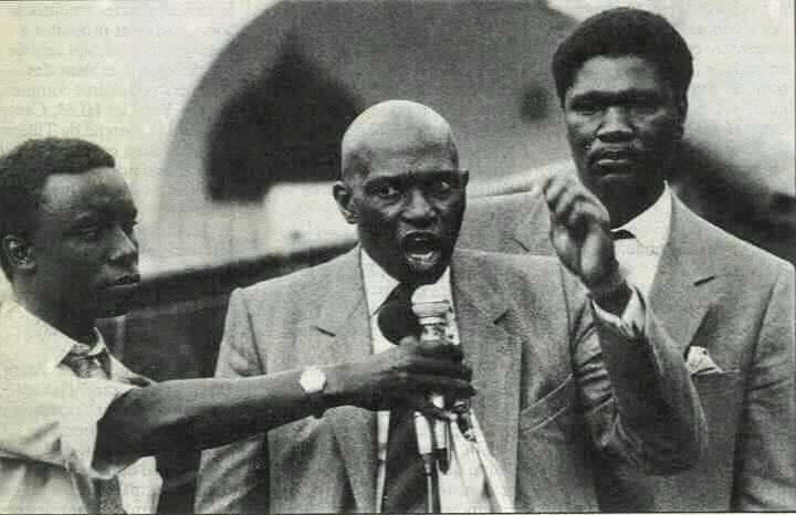 Photos : Me Abbdoulaye Wade, Idy et Ousmane Ngom version vintage