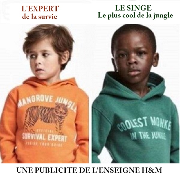 H & M : Le Noir est-il un singe ? (Par Aliou Tall)