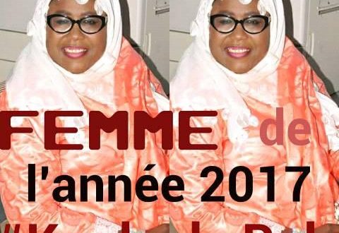 Adji Mergane Kanouté élue Femme de l'année 2017 par les internautes kaolackois