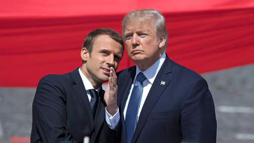 "Pays de merde": Macron condamne les propos de Trump