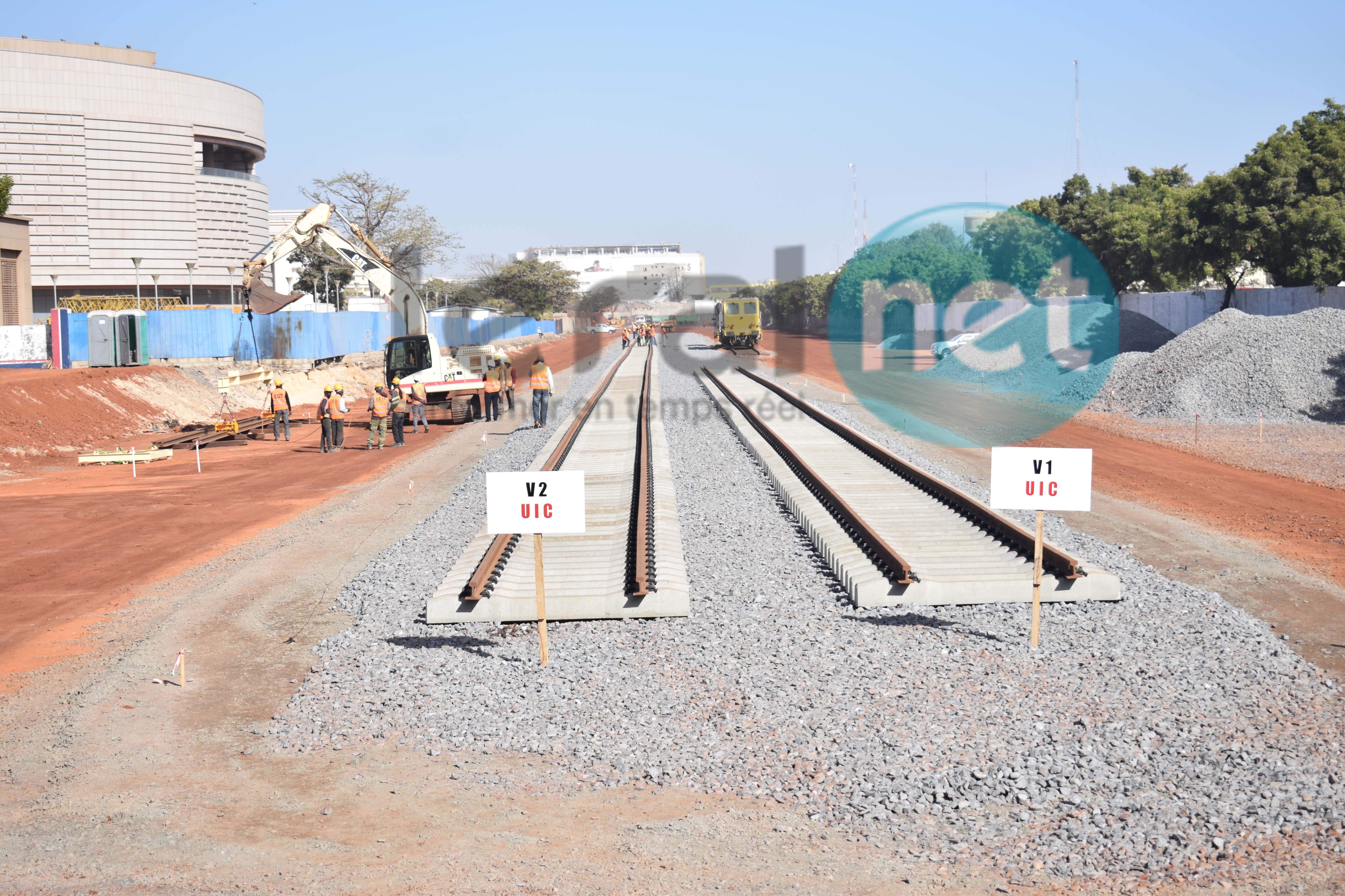 Photos : La France et le Sénégal vérifient l'état d'avancement des travaux du Train Express régional