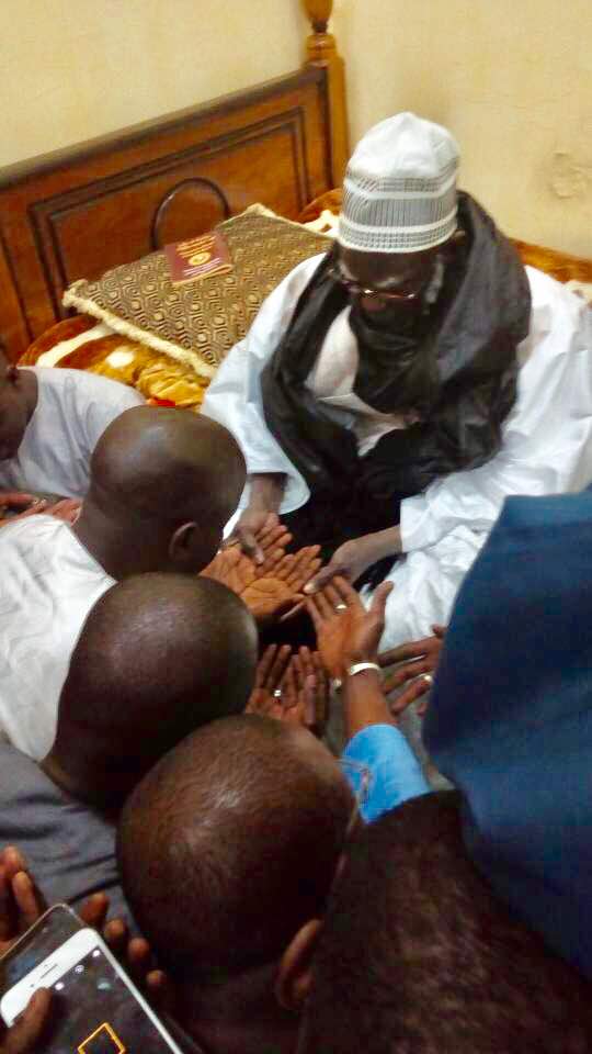 Thierno Bocoum a rencontré  Serigne Mountakha Mbacké, le Khalife général des Mourides
