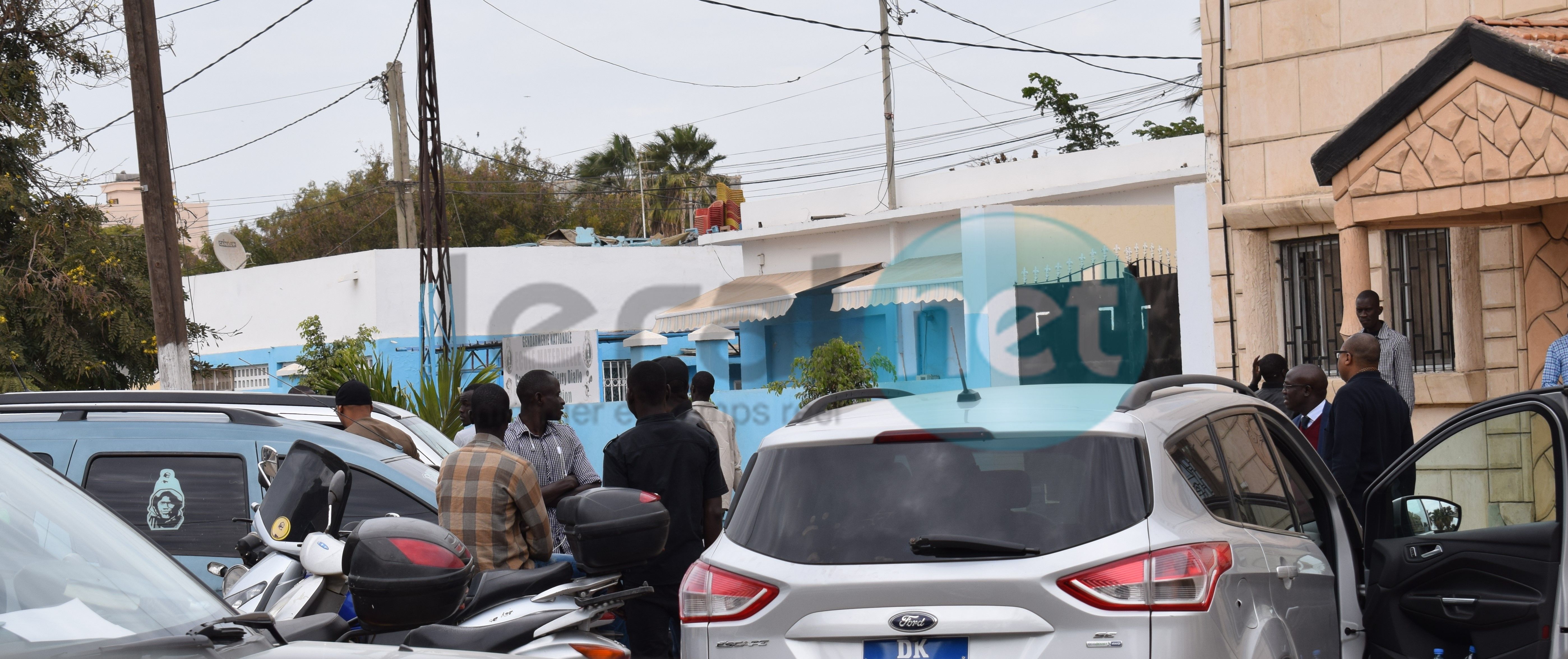 Les images de El Hadji Ousseynou Diouf à sa sortie d'audition de la Section de recherches de la gendarmerie