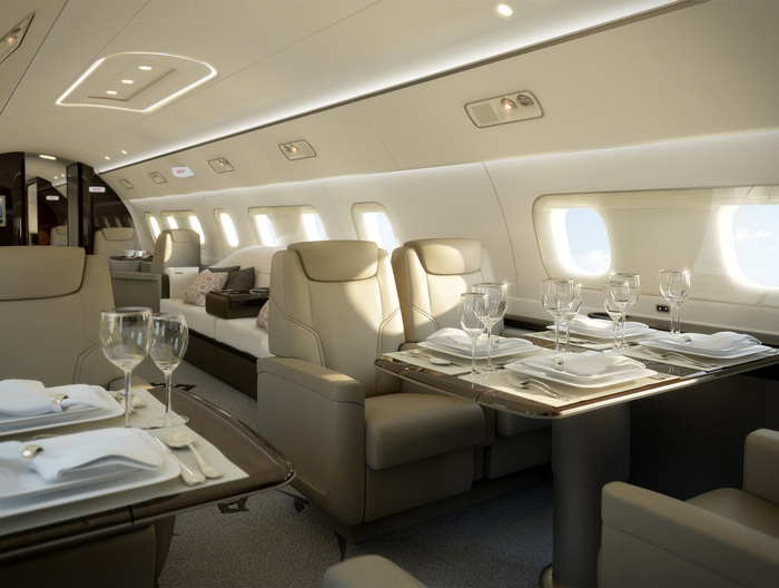 Photos - Visite de l'intérieur d'un jet privé à 53 millions de dollars US !