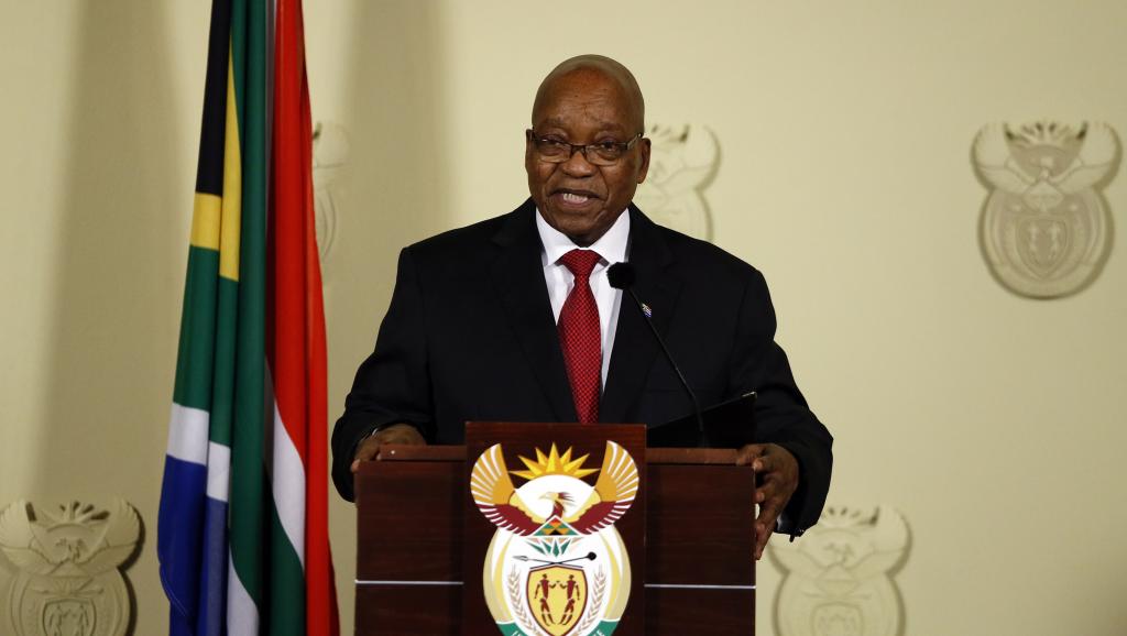 Afrique du Sud: le président Jacob Zuma démissionne