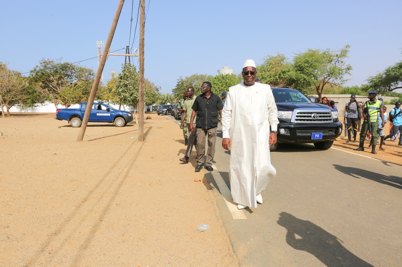 Macky Sall à Popenguine