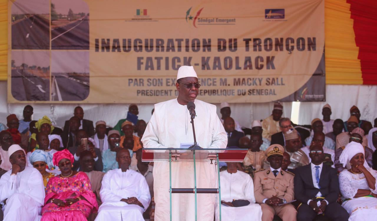 Inauguration de la route Fatick Kaolack : les images de la cérémonie officielle à Kaolack 