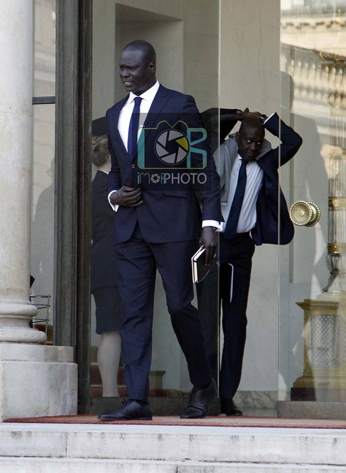 Photos : Amadou Gallo Fall, Vice-président NBA pour l'Afrique, au palais de l'Élysée