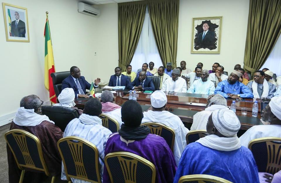 Macky Sall a reçu en audience des chefs religieux de la région de Louga