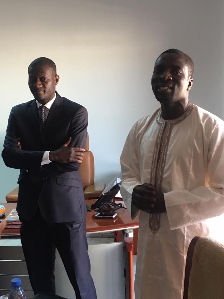 ‪Passation de service à la cellule de communication du MEFP entre M. Ange Mancabou et M. Ballé Preira‬
