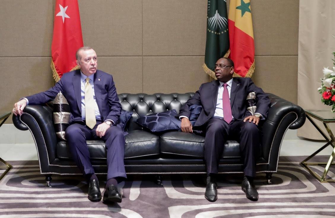 Macky Sall a accueilli mercredi soir son homologue turc Recep Tayyip Erdoğan (images)