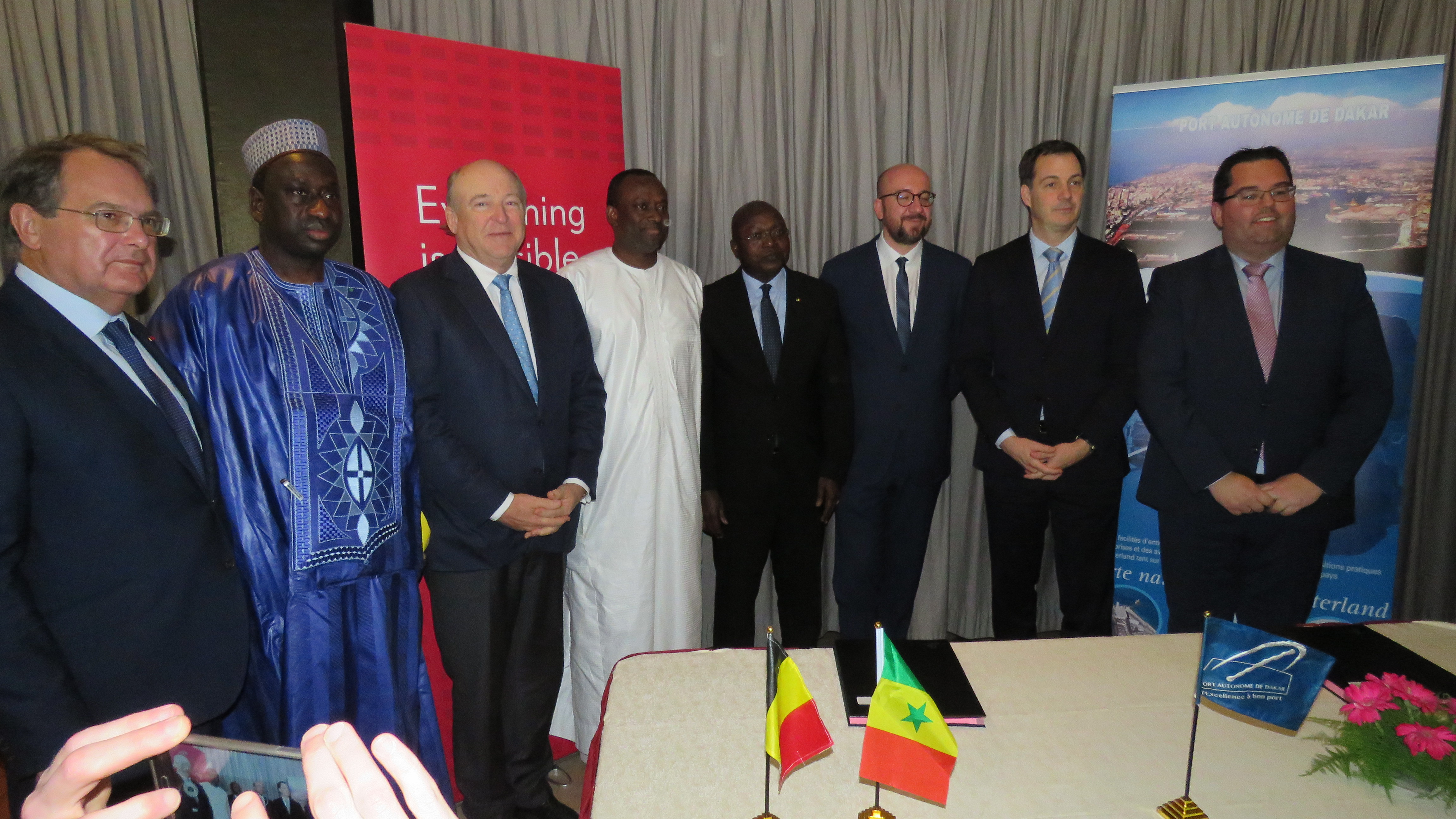 Photos - Signature de partenariat entre le PAD et le port d'Anvers (Belgique)