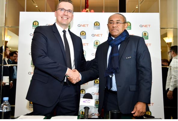 QNET annonce qu'il sponsorise la Ligue des Champions de la CAF Total, la Coupe des Confédérations de la CAF Total et la Supercoupe de la CAF Total