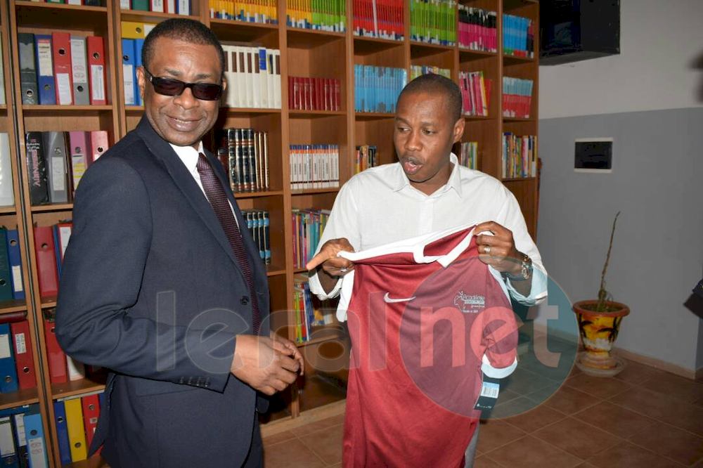 Photos: Youssou Ndour galvanise Génération Foot à Deni Biram Ndao...avant le match contre Horoya AC