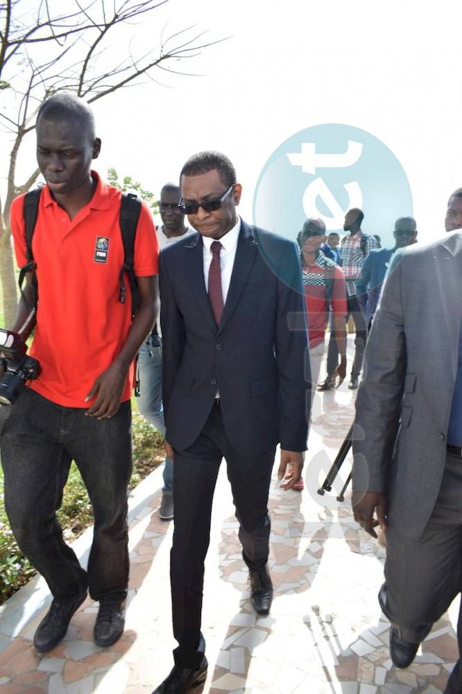 Photos: Youssou Ndour galvanise Génération Foot à Deni Biram Ndao...avant le match contre Horoya AC