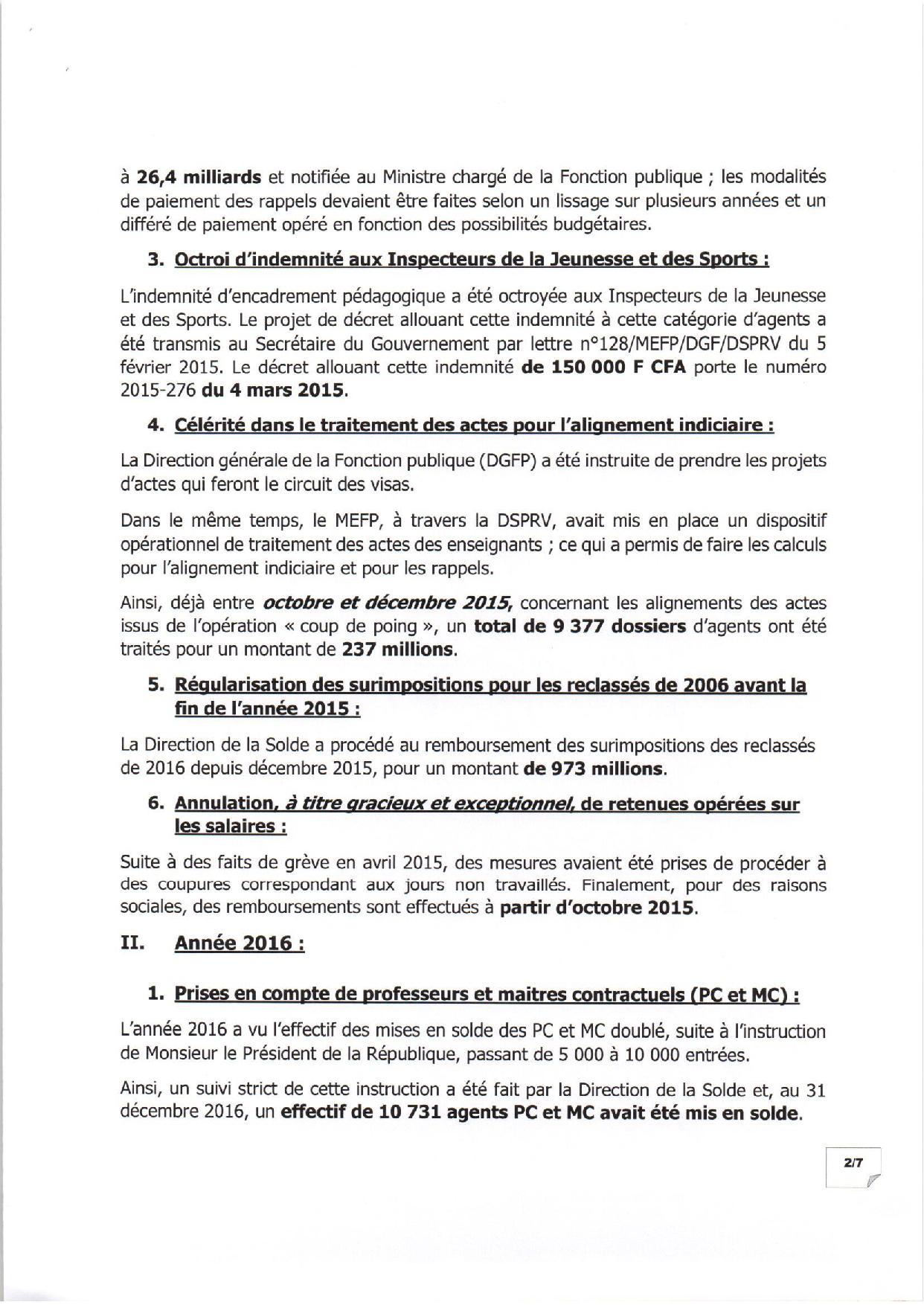 EXCLUSIF Mise en oeuvre des accords avec les enseignants : la vérité par les chiffres de 2015 à 2018 EXCLUSIF Mise en oeuvre des accords avec les enseignants : la vérité par les chiffres de 2015 à 2018