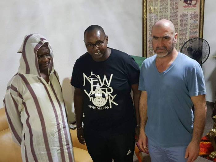 Photos : Eric Cantona, la légende de Manchester United chez Cheikh Ahmadou Kara Mbacké