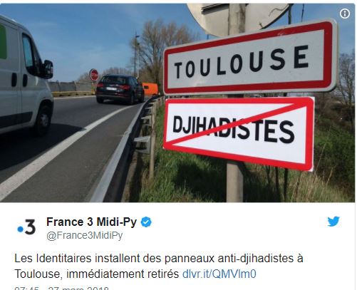 Toulouse : Des panneaux anti-djihadistes à l'entrée de la ville