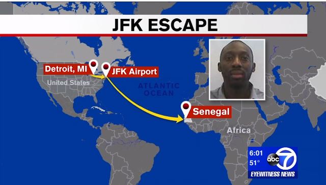 Vidéo-Evasion spectaculaire d'un "Mbacké Mbacké" sur le point d'être expulsé des Etats Unis 