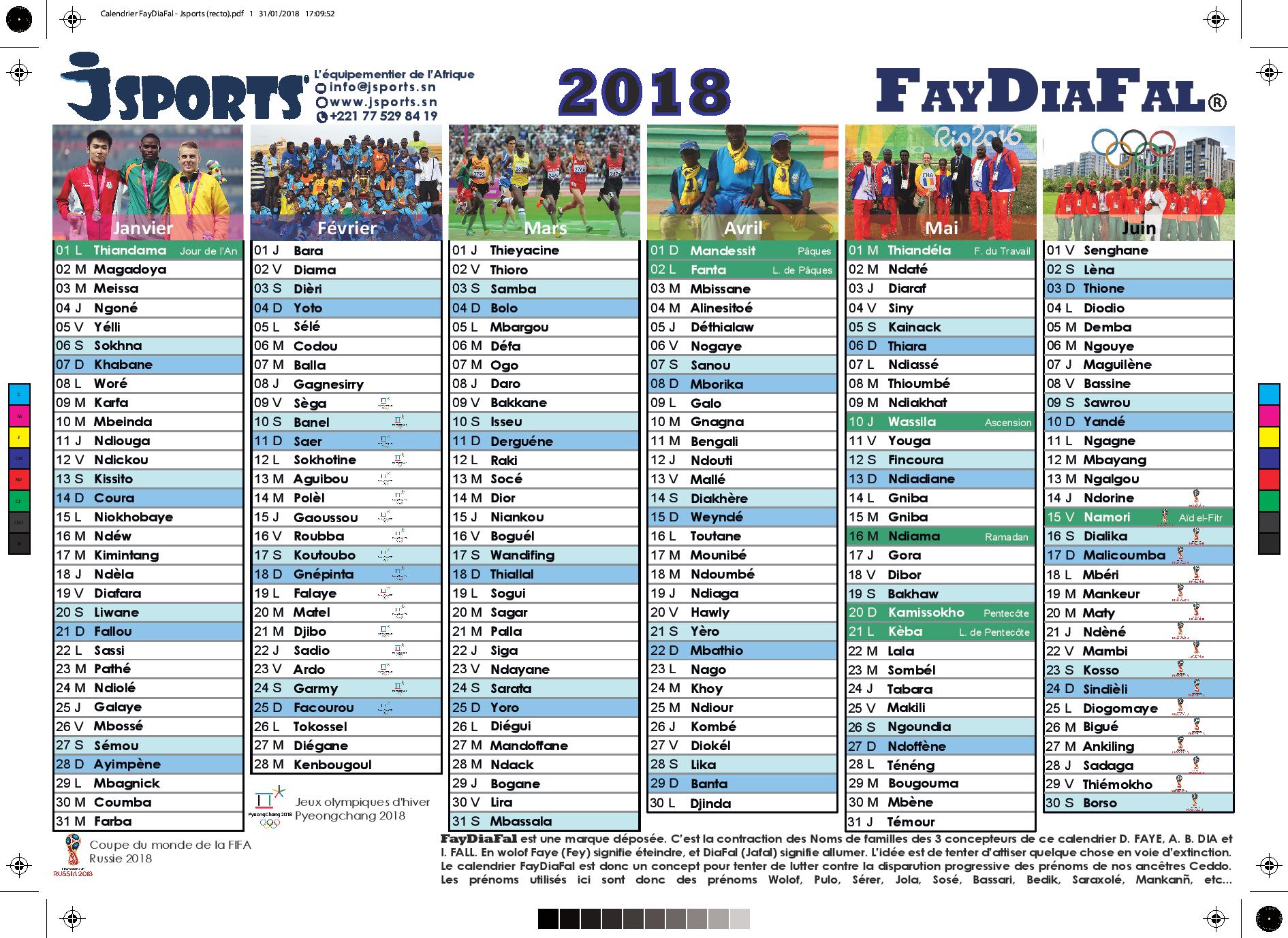 FayDialFal demeure le premier calendrier sénégalais abouti et officiellement publié ( Communiqué de presse )