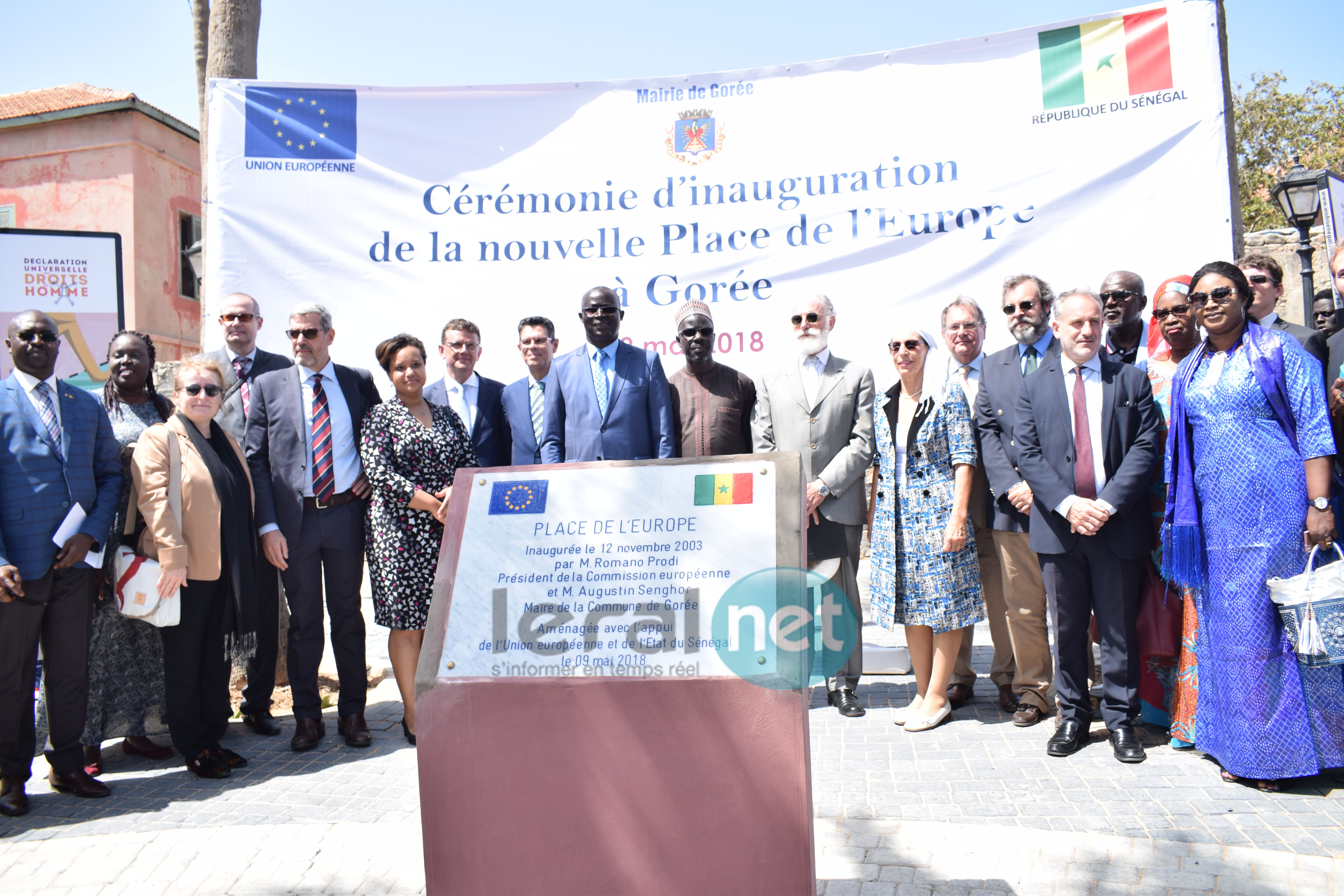 Photos : La nouvelle Place de l'Europe à Gorée a été inaugurée