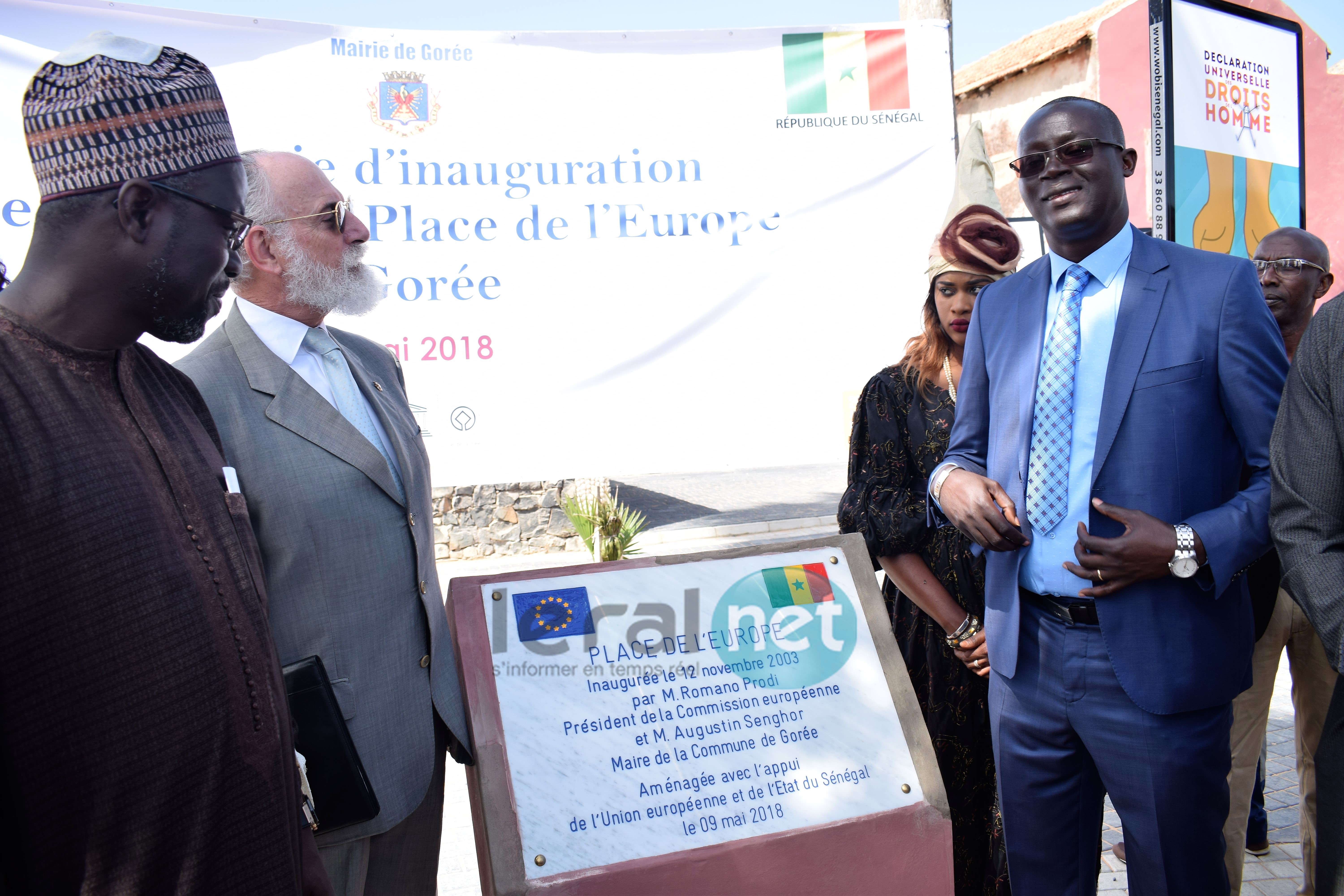 Photos : La nouvelle Place de l'Europe à Gorée a été inaugurée