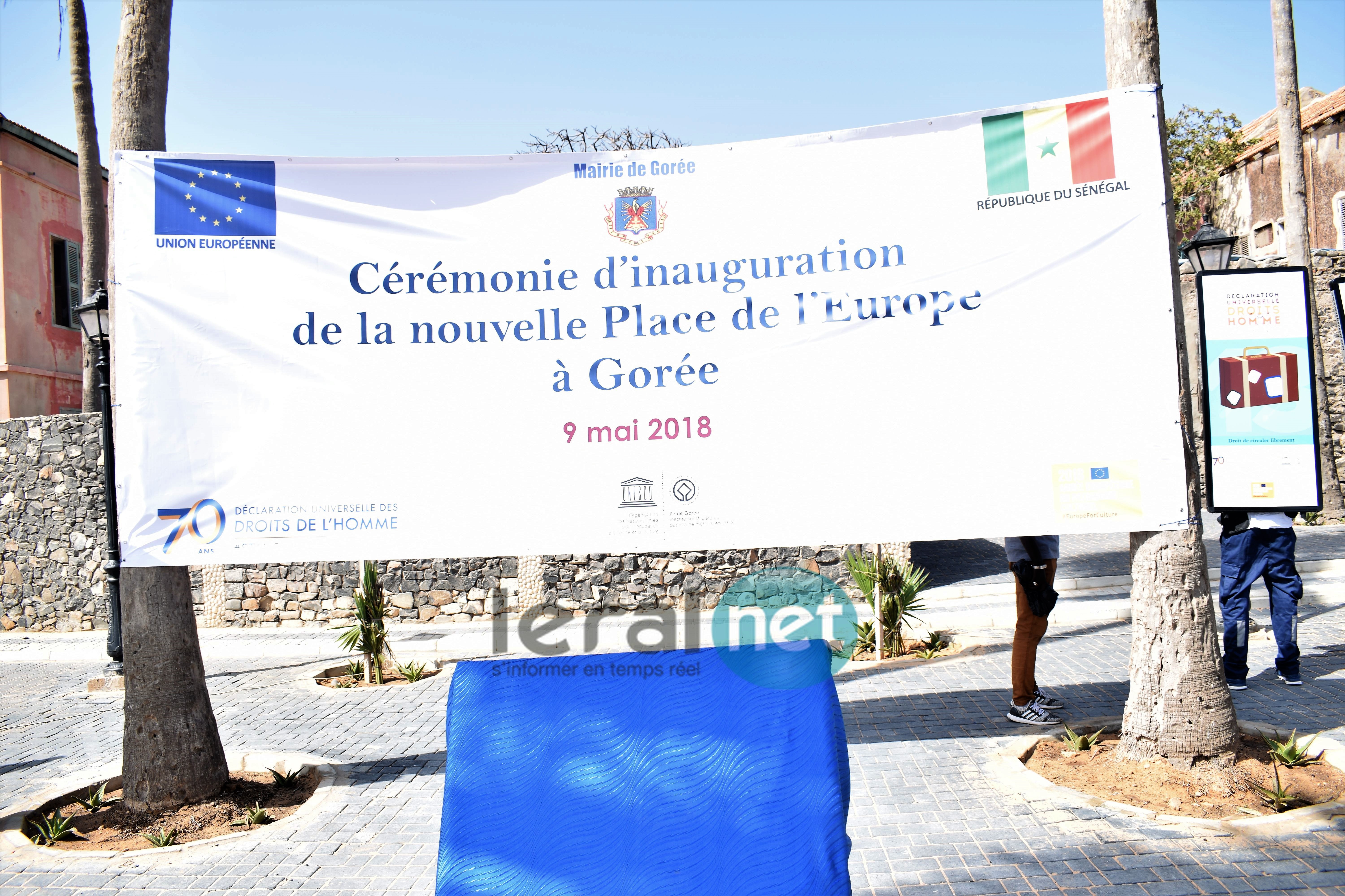 Photos : La nouvelle Place de l'Europe à Gorée a été inaugurée