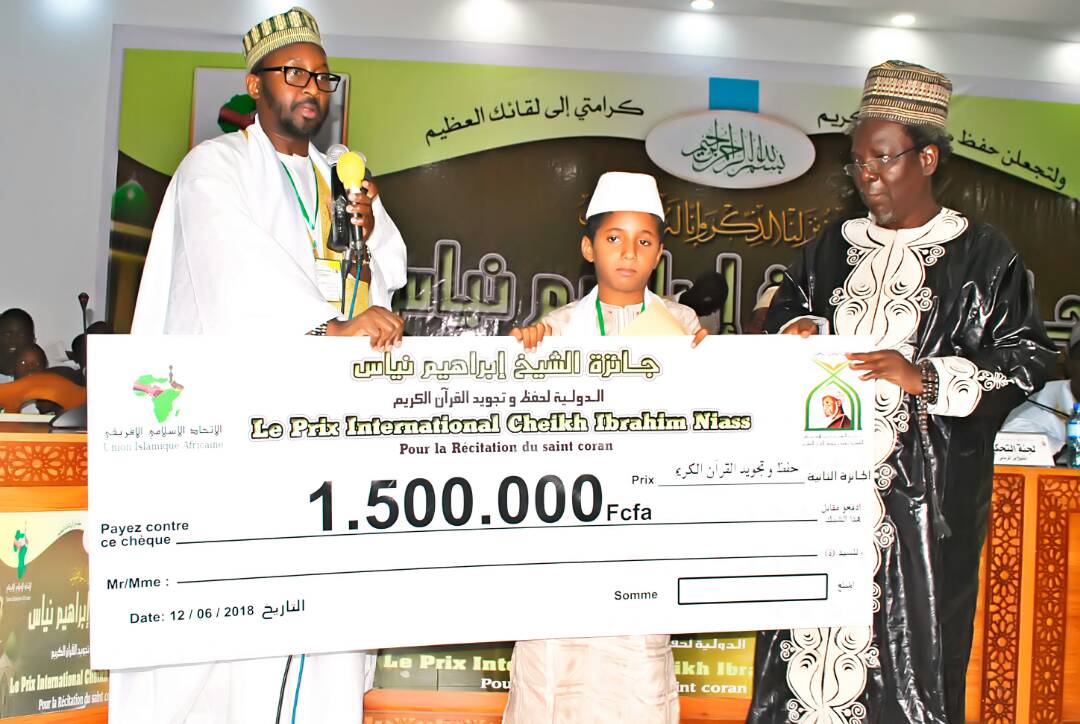 Cérémonie de Remise des Prix du Concours Prix international Cheikh Ibrahima Niass pour le récital du Saint Coran Cérémonie de Remise des Prix du Concours Prix international Cheikh Ibrahima Niass pour le récital du Saint Coran