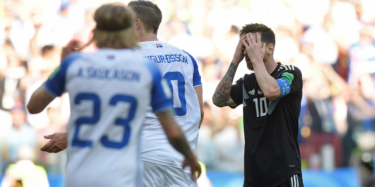L’Argentine tenu en échec par l'Islande, Messi rate un penalty
