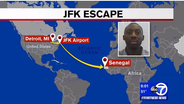 JFK Airport: le Sénégalais qui s’était évadé, est le fils d'un diplomate